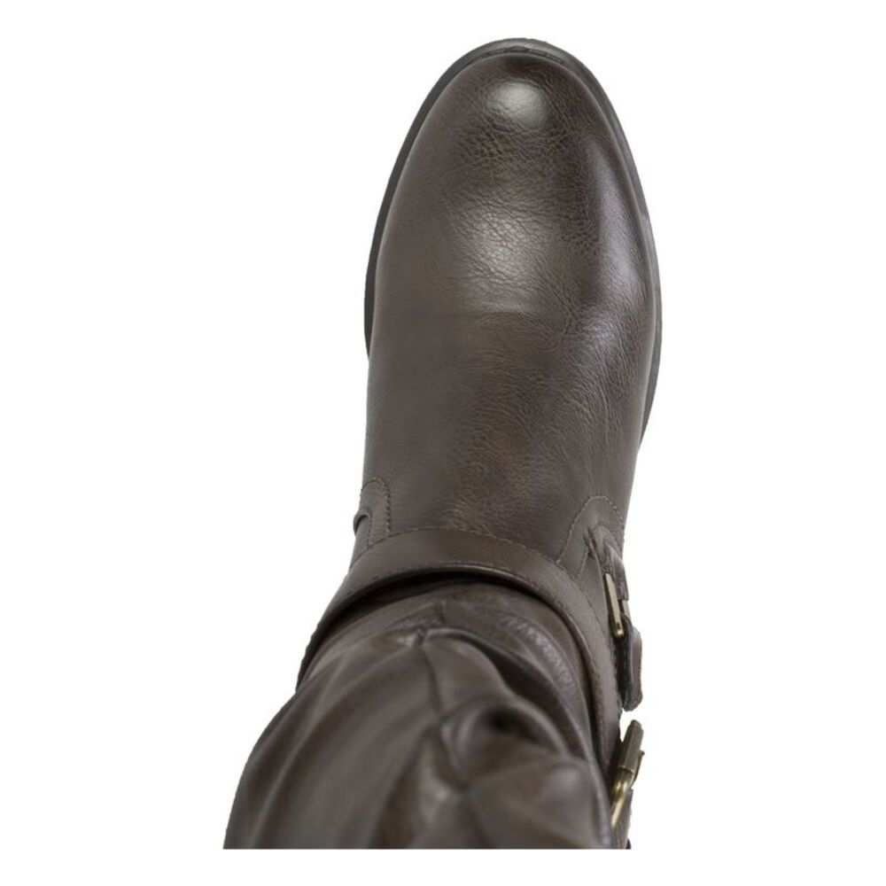 WHITE MOUNTAIN Womens Brown Slouched Wide Calf Liona Riding Boot 5.5 M WC